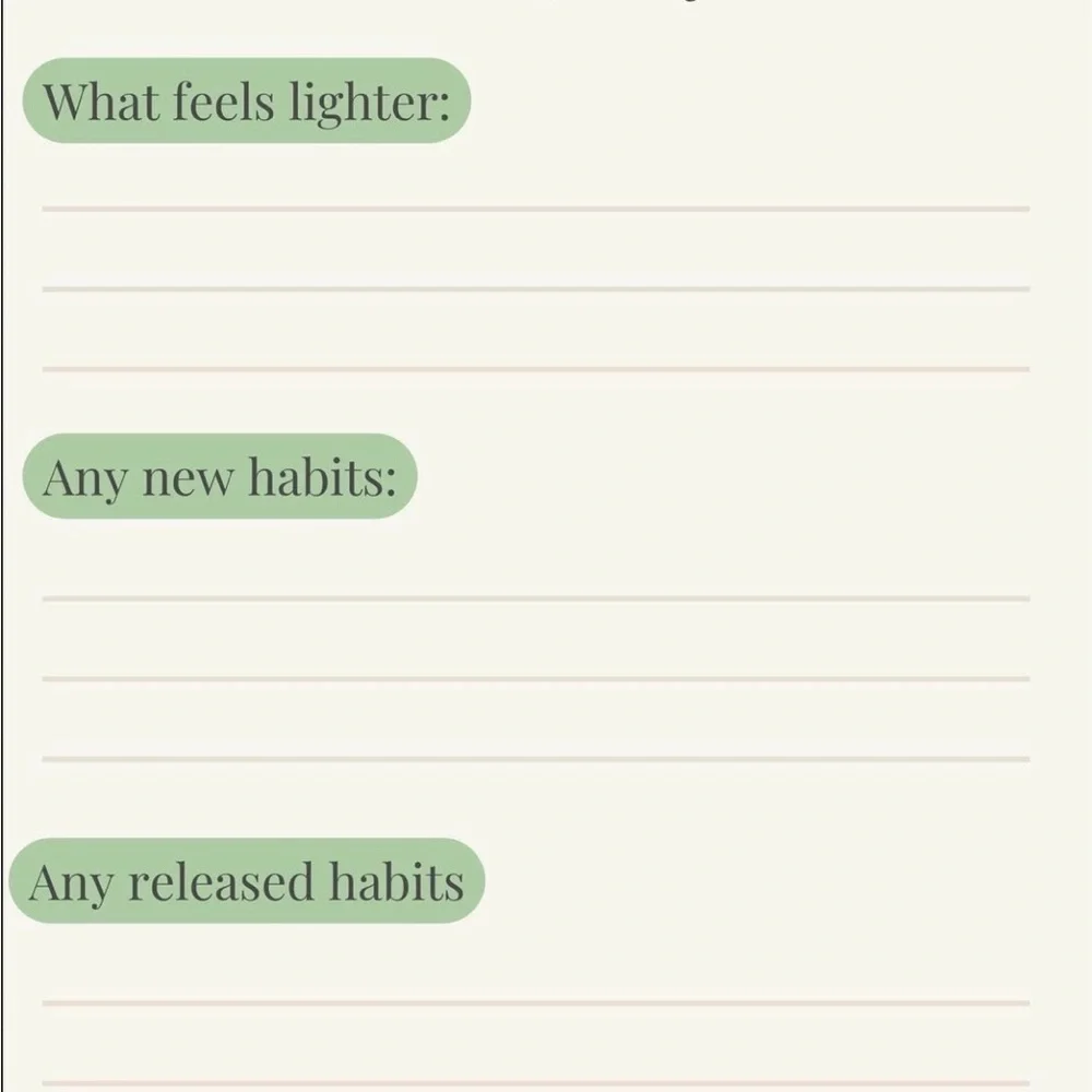 7 day Digital reset planner